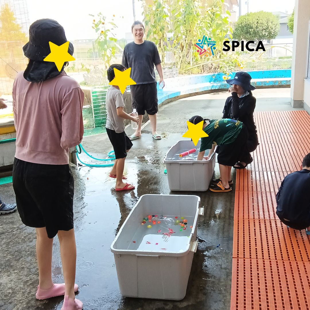 🔫💦夏休みの水遊びで大はしゃぎ🌞