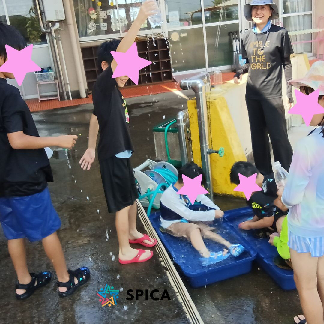 💦夏休みの水遊びに大興奮🌈